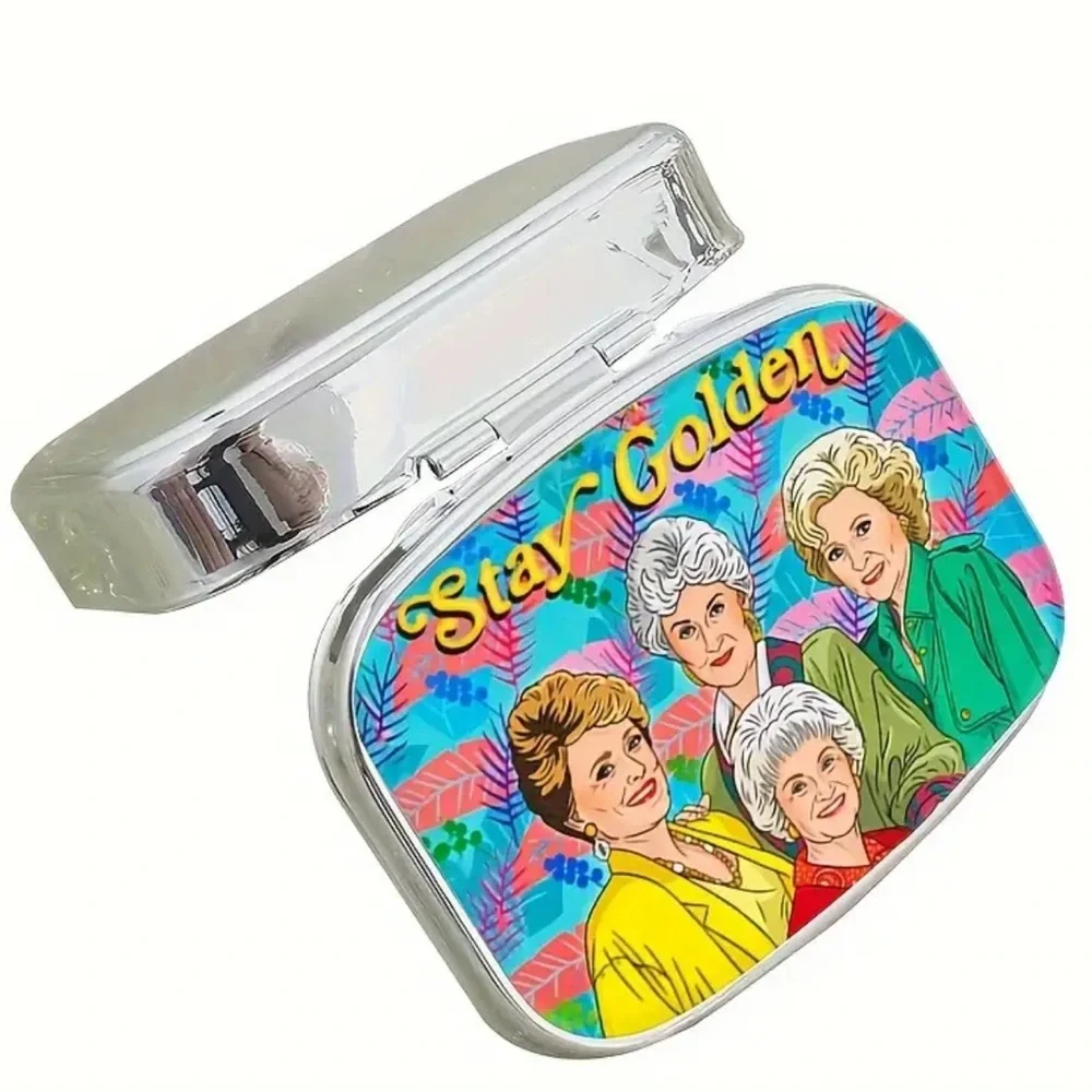NEW| Pill Box Stay Golden Portable Pill Case Medicine Organizer
